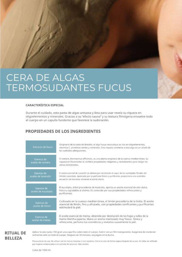 Cera de algas termosudantes Fucus - Imagen 2