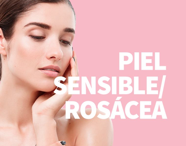 Tipos de piel piel sensible rosacea